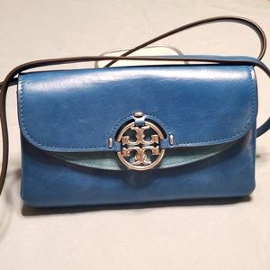 Tory Burch Miller Mini Glazed Wallet on a Chain